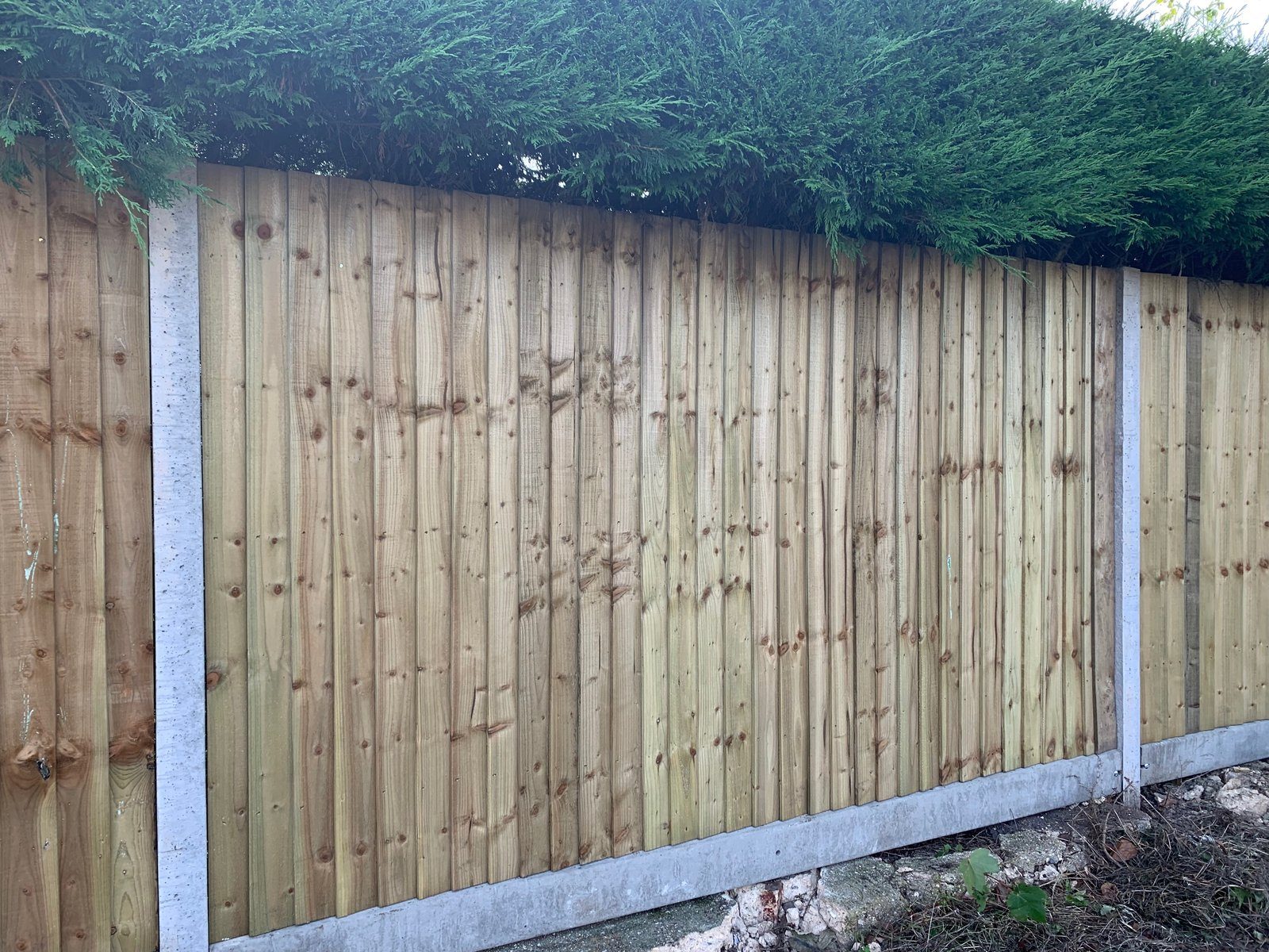 Before 1 — 6ft Closeboard fencing installation with wooden posts in Hungerford
